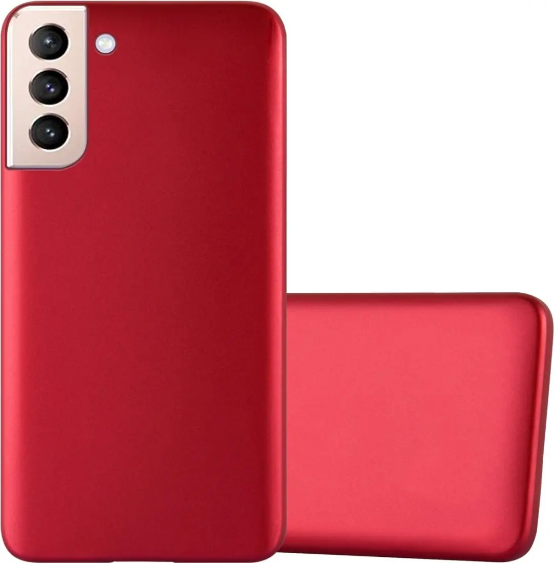 Cadorabo Hoesje geschikt voor Samsung Galaxy S22 PLUS in METALLIC ROOD