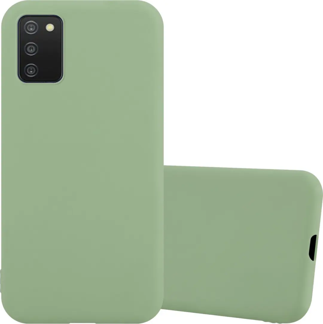 Cadorabo Hoesje geschikt voor Samsung Galaxy A03s in CANDY PASTEL GROEN