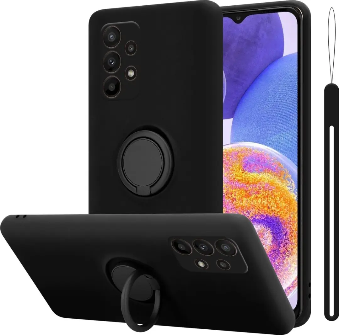 Cadorabo Hoesje geschikt voor Samsung Galaxy A23 4G in LIQUID ZWART
