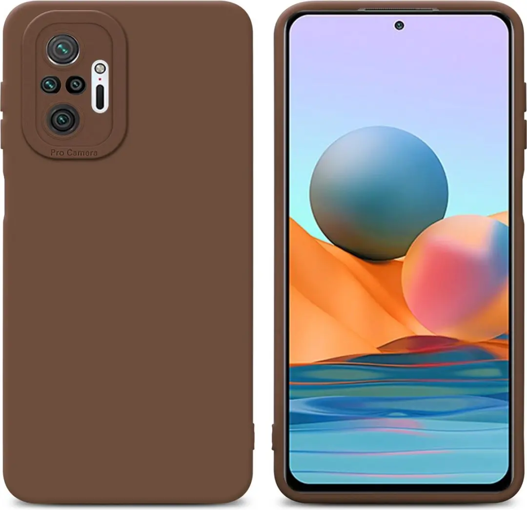 Cadorabo Hoesje geschikt voor Xiaomi RedMi NOTE 10 PRO in FLUID BRUIN