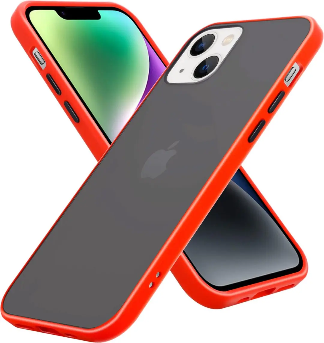 Cadorabo Hoesje geschikt voor Apple iPhone 14 PLUS in Mat Rood