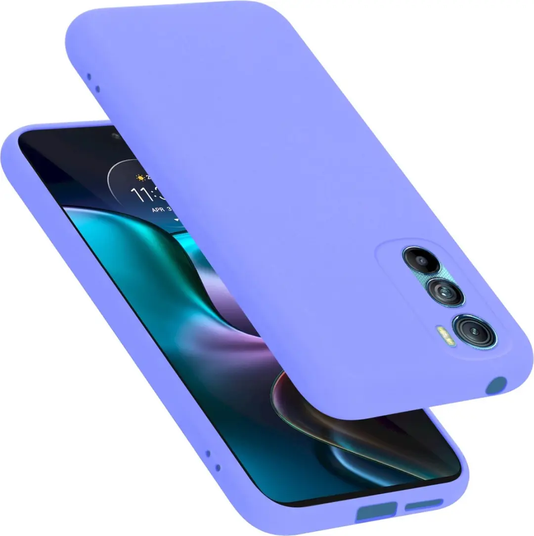 Cadorabo Hoesje geschikt voor Motorola EDGE 30 in LIQUID LICHT PAARS