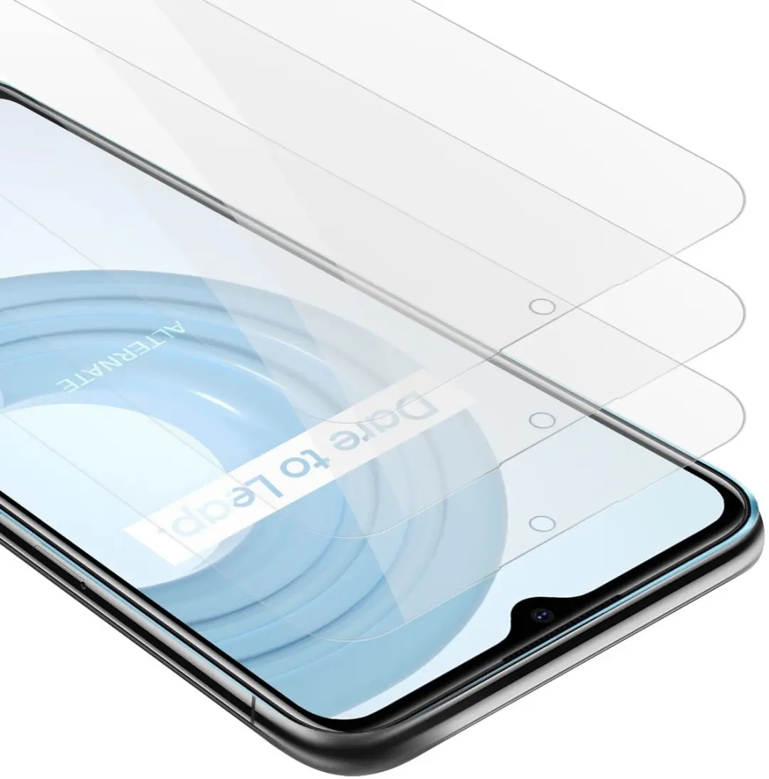 Cadorabo 3x Screenprotector geschikt voor Realme C21