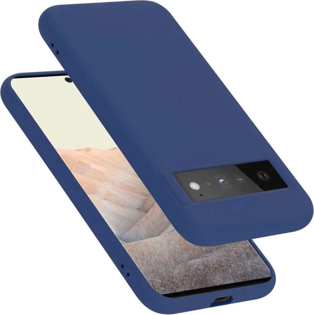 Cadorabo Hoesje geschikt voor Google PIXEL 6 PRO in LIQUID BLAUW