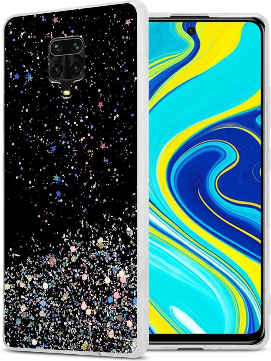 Cadorabo Hoesje geschikt voor Xiaomi RedMi NOTE 9 PRO / NOTE 9S in Zwart met Gli