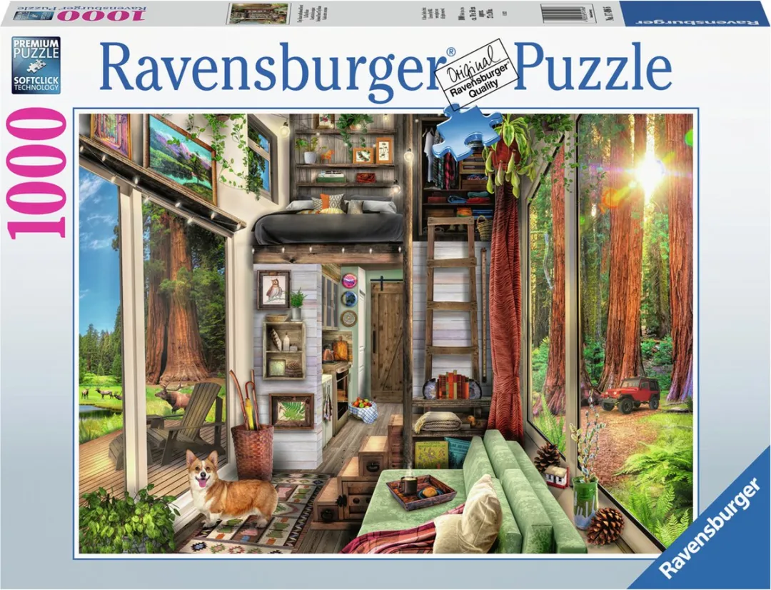 Ravensburger Tiny House in Redwood Forest Legpuzzel 1000 Stuks