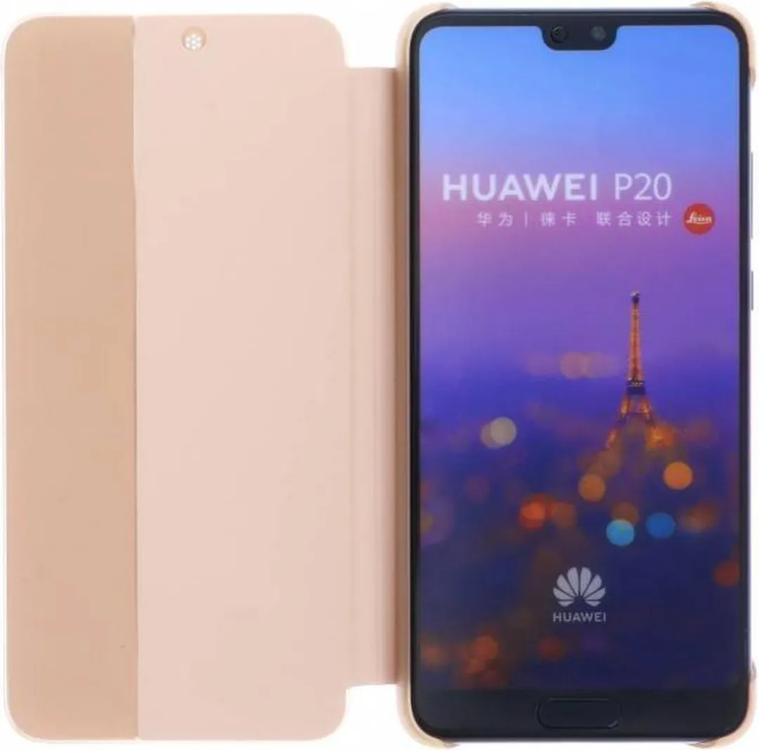 Huawei P20 Smart View Flip Cover - Roze - 51992357 - afbeelding 6 van 6