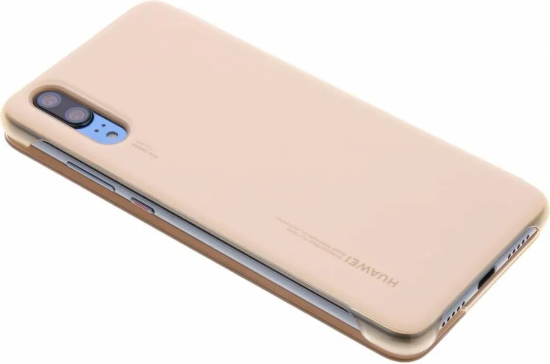 Huawei P20 Smart View Flip Cover - Roze - 51992357