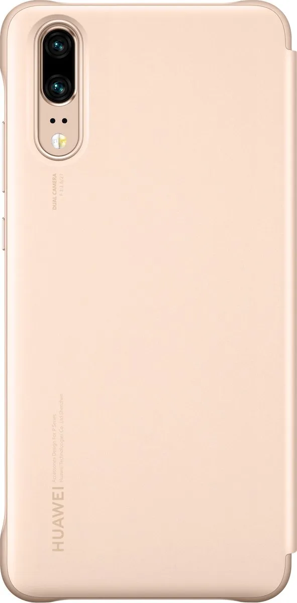 Huawei P20 Smart View Flip Cover - Roze - 51992357