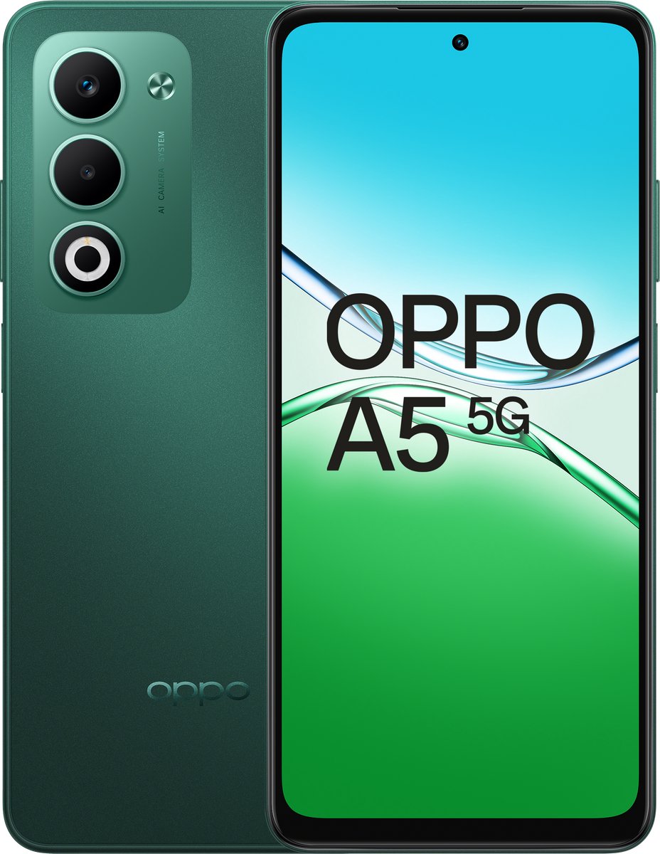 OPPO A5 5G - 4+128GB - 6 jaar beveiligingsupdate - Black Green