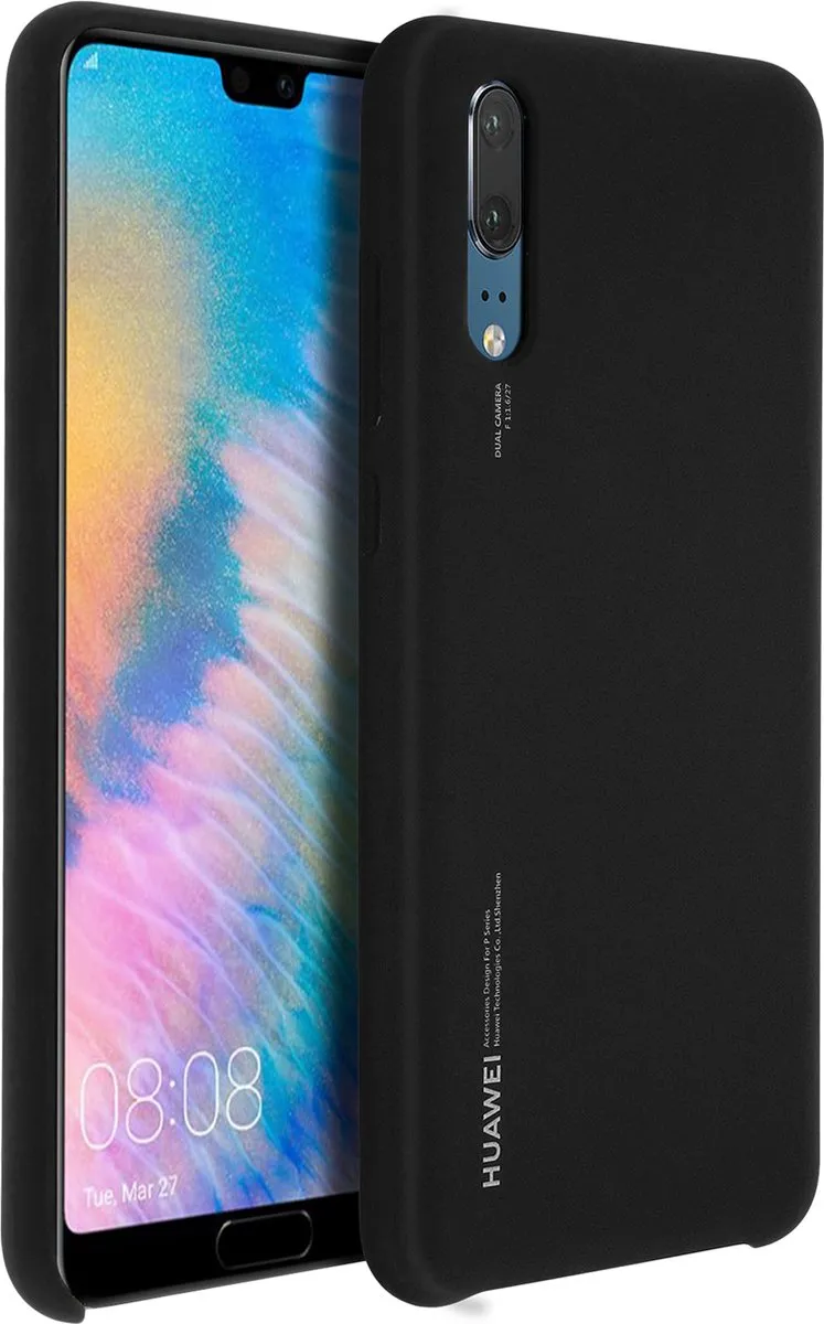 Huawei P20 Silicon Hoesje - Zwart