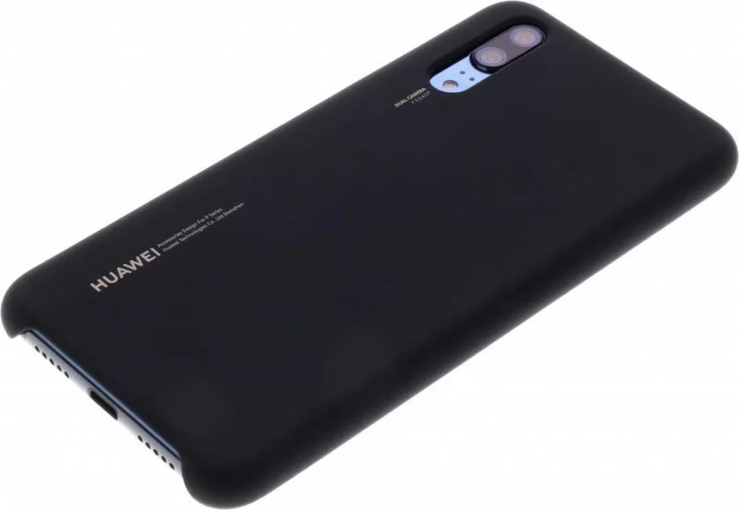 Huawei P20 Silicon Hoesje - Zwart - afbeelding 6 van 6