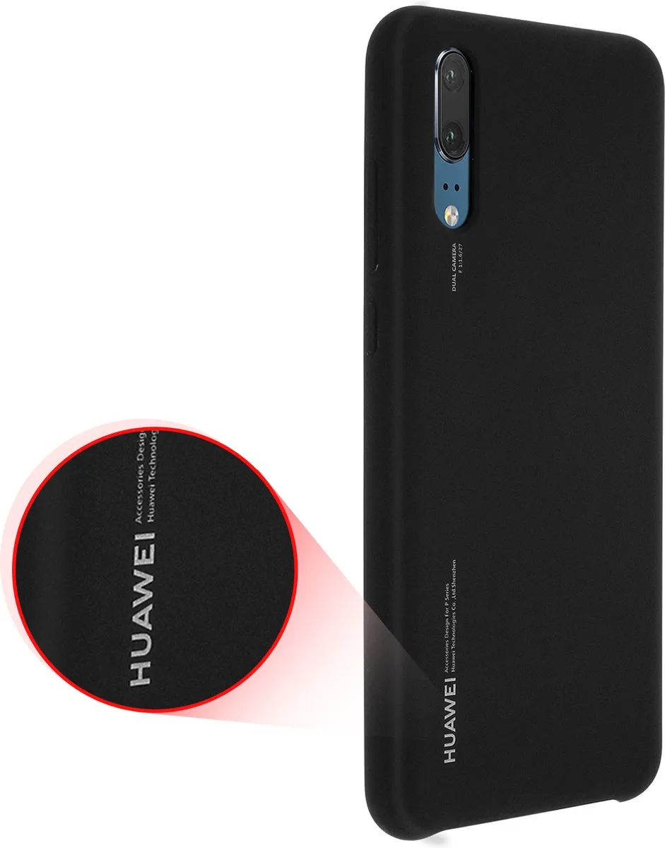 Huawei P20 Silicon Hoesje - Zwart