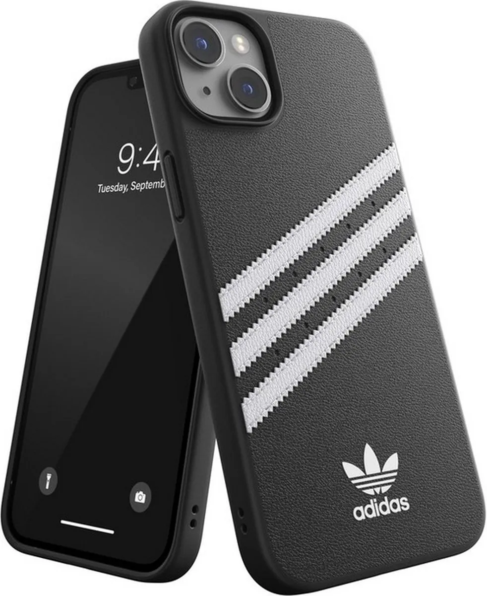 adidas Moulded Case PU Hoesje iPhone 14 Plus - Zwart