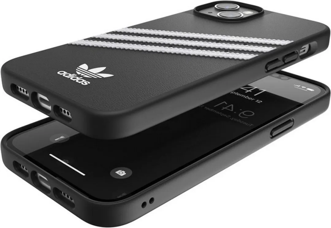 adidas Moulded Case PU Hoesje iPhone 14 Plus - Zwart