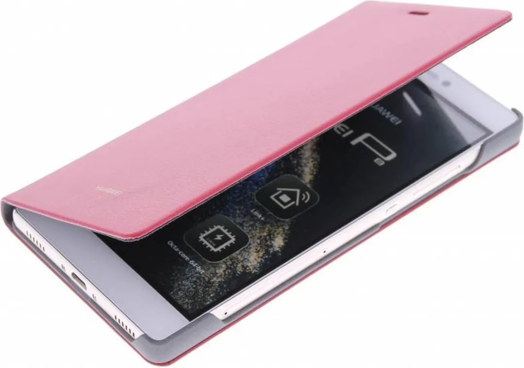 Huawei P8 Flipcover Leder - Rood - 51990832
