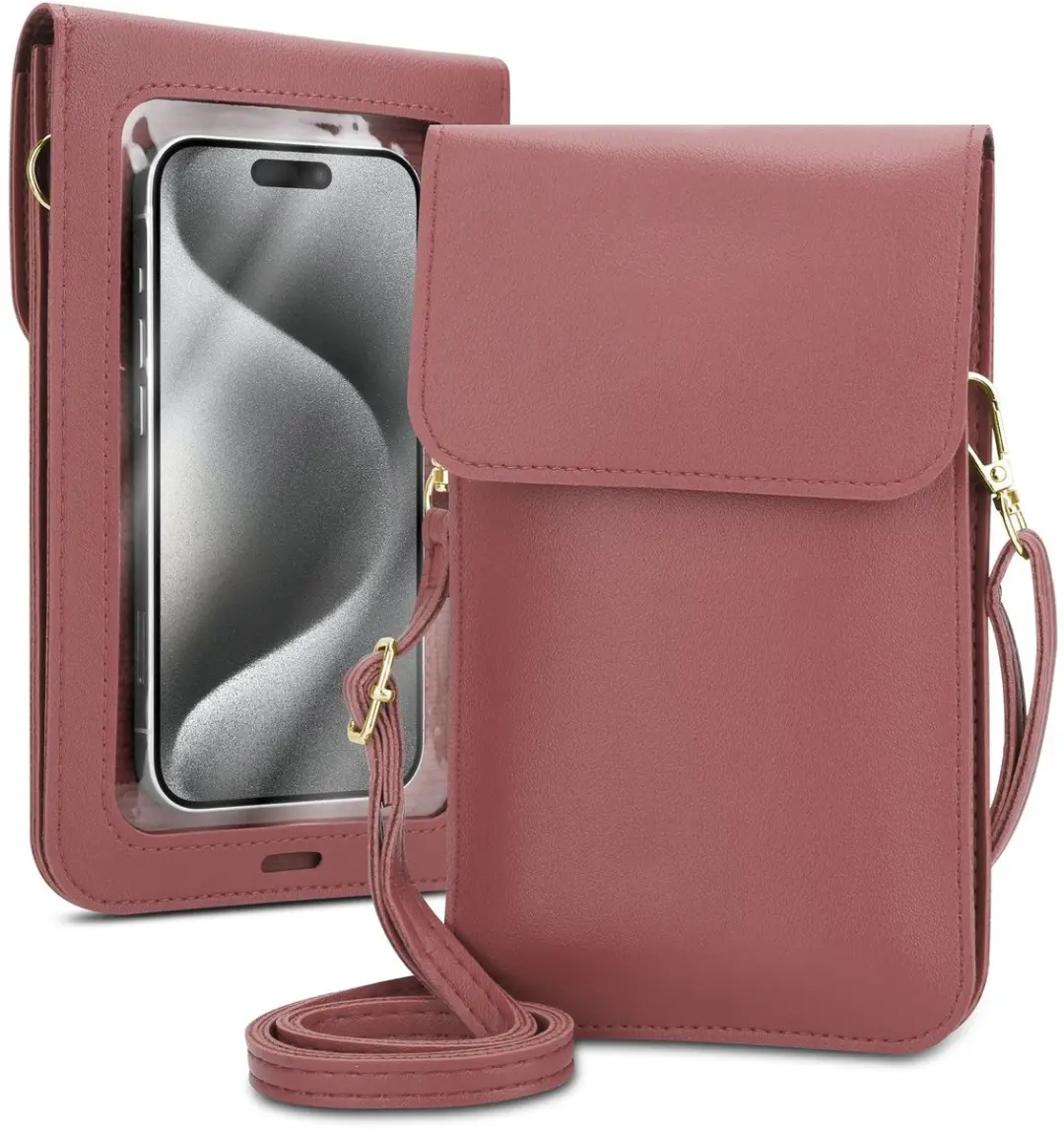 Mobielhoesje geschikt voor Sony Xperia J in ROZE Etui Case Cover Handtas voor da