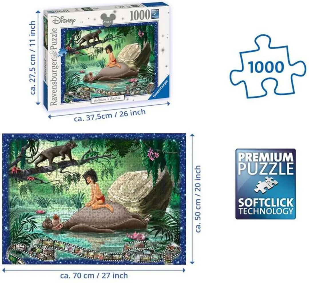 Ravensburger Disney Jungle Book Legpuzzel 1000 Stuks - Multicolor