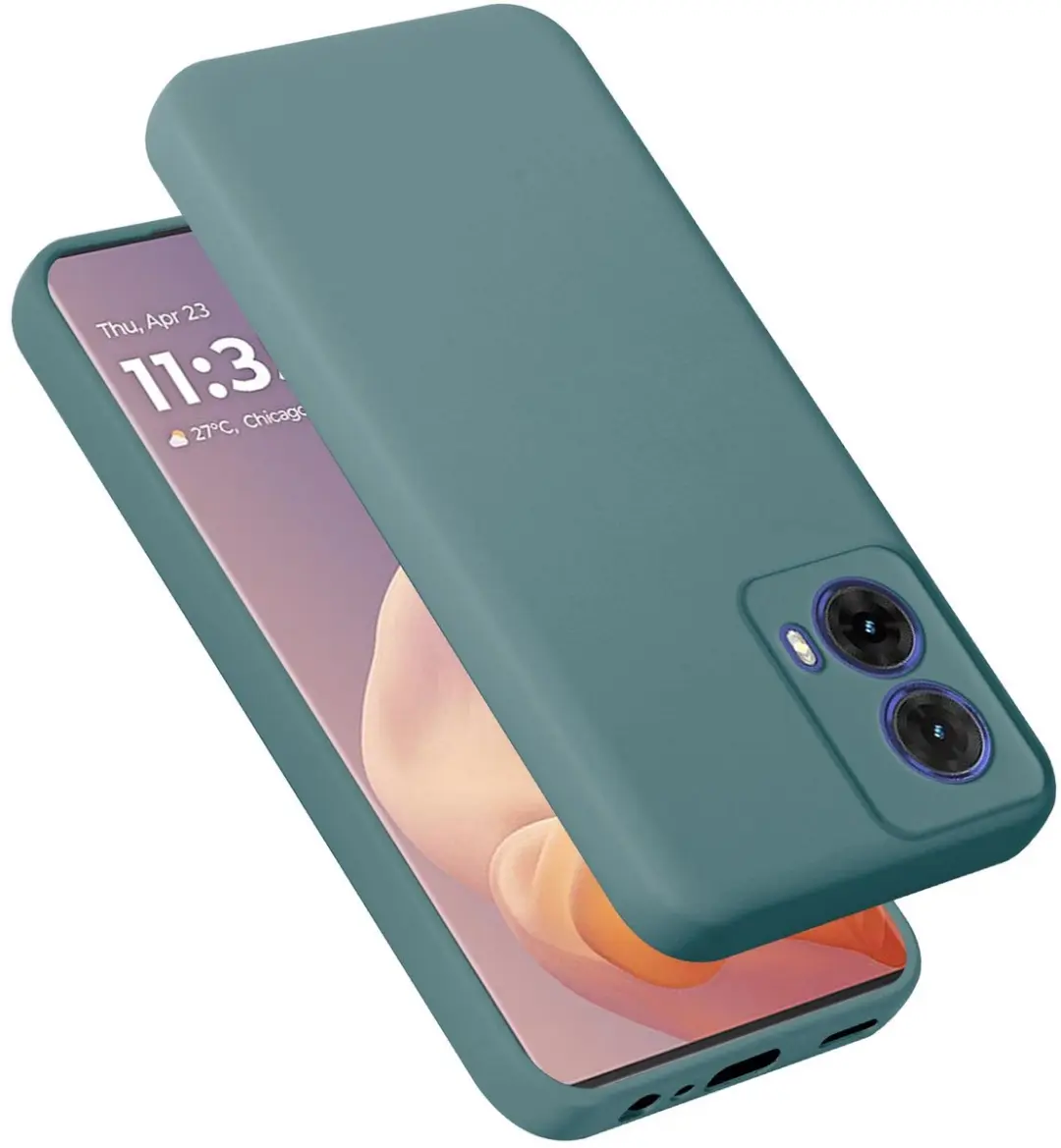 Cadorabo Hoesje geschikt voor Motorola Moto G85 in LIQUID GROEN