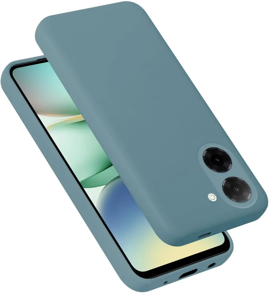 Cadorabo Hoesje geschikt voor Xiaomi Redmi A5 Case in Liquid Groen Beschermhoes