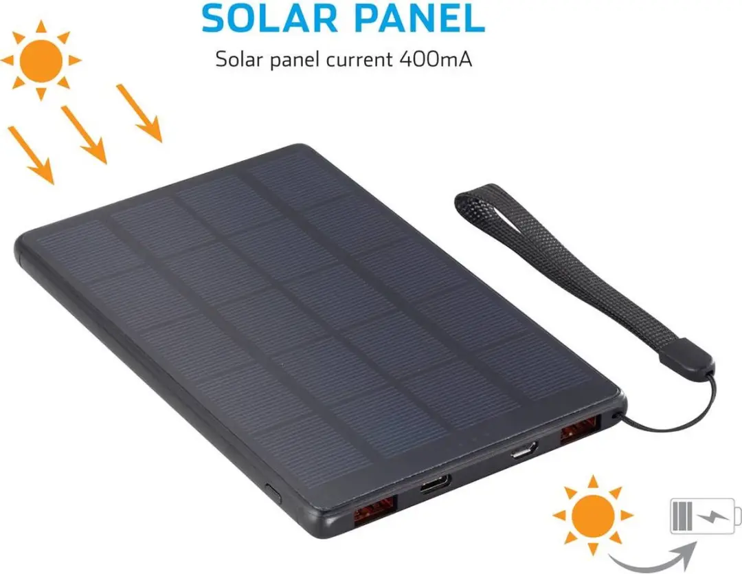 Voltcraft SL-100VC Powerbank 10000mAh - Zwart - afbeelding 2 van 6