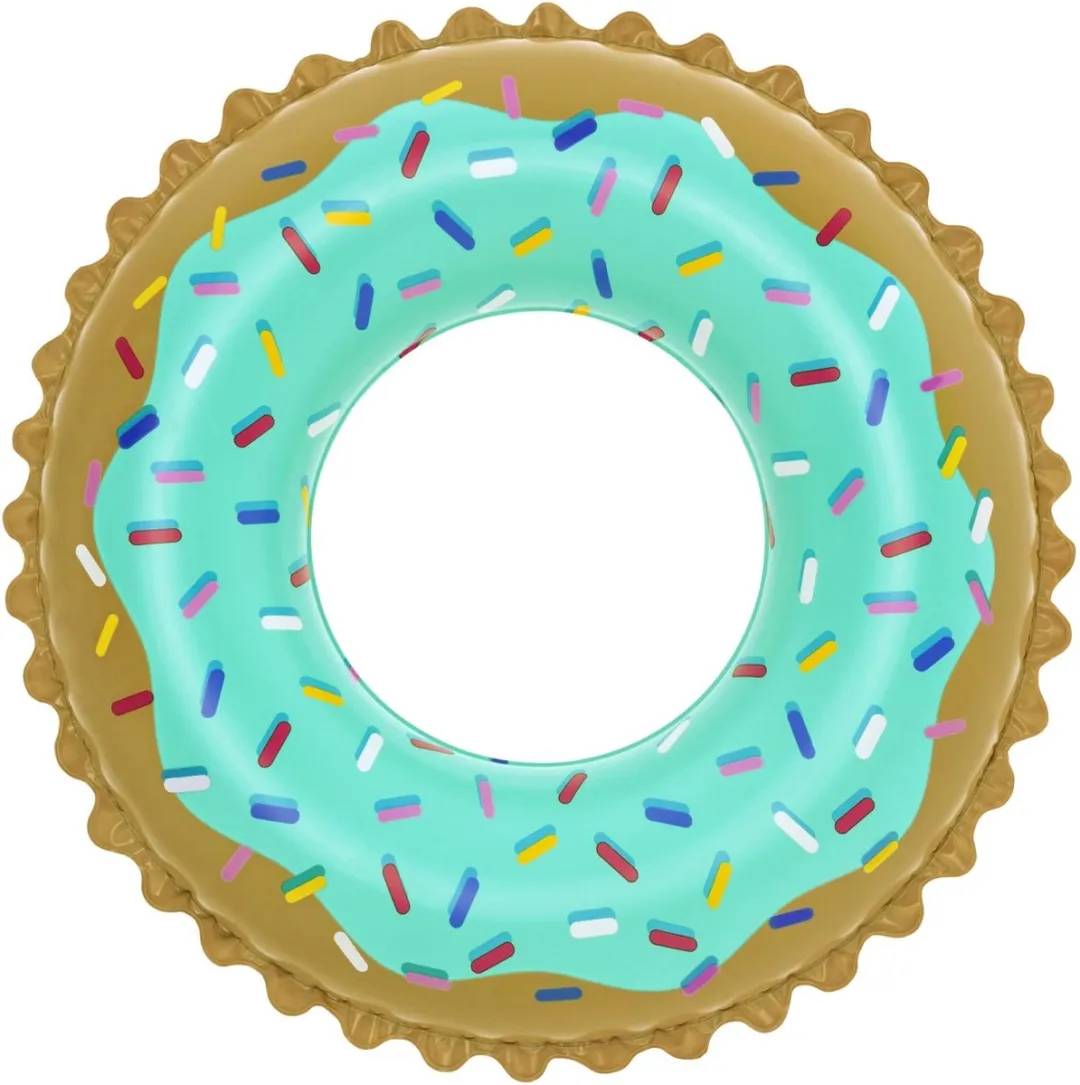 Bestway Zwemband Sweet Donut 91cm - Blauw/Goud - afbeelding 4 van 6
