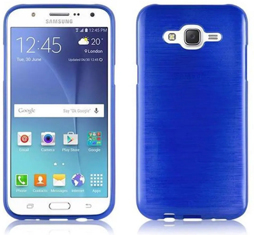 Cadorabo Hoesje geschikt voor Samsung Galaxy J5 2015 in BLAUW
