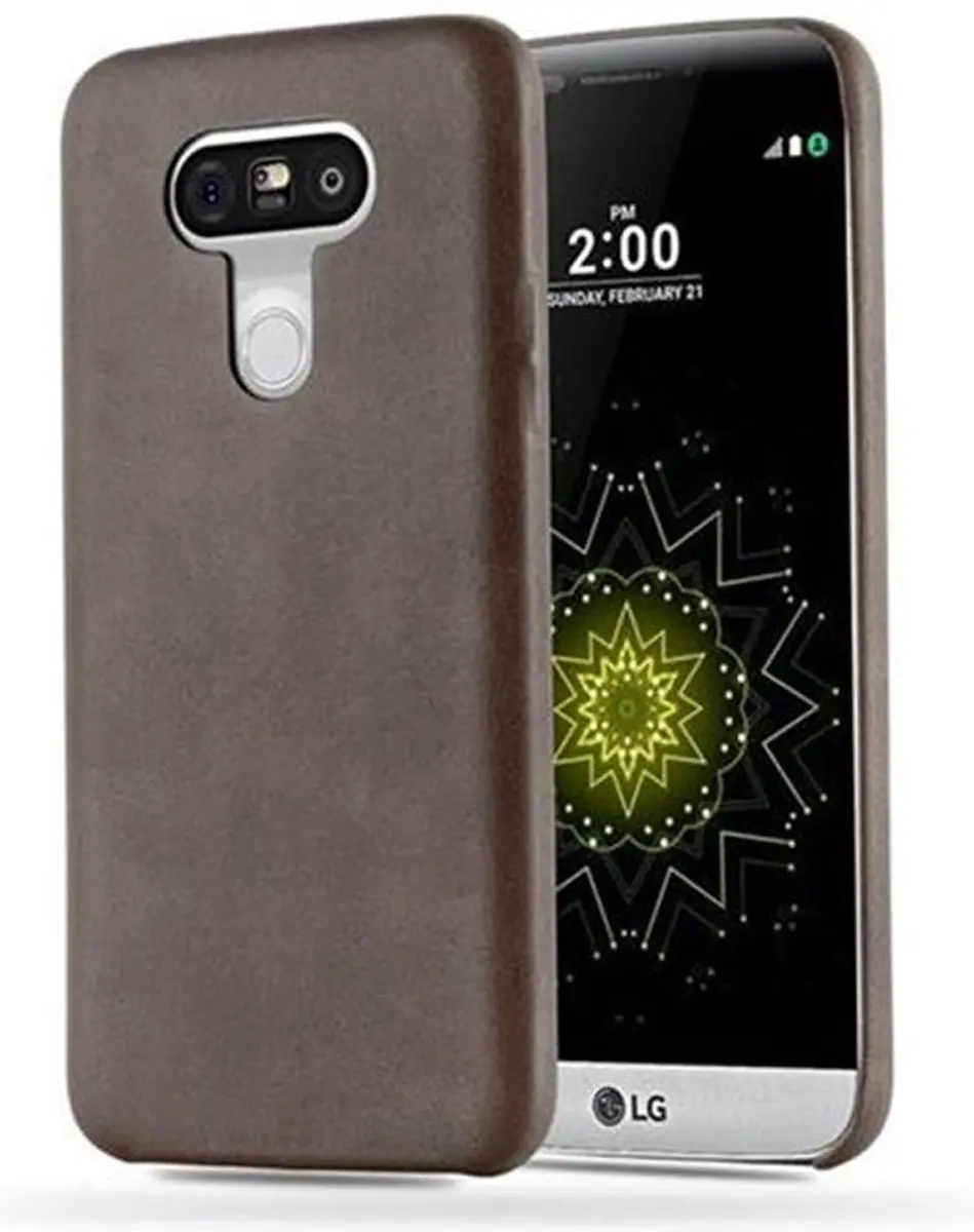 Cadorabo Hoesje geschikt voor LG G5 in VINTAGE BRUIN
