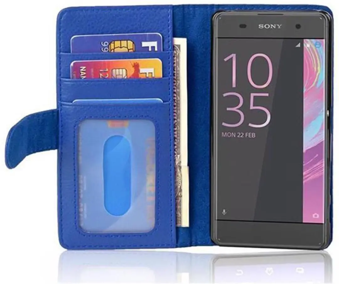 Cadorabo Hoesje geschikt voor Sony Xperia XA in NEPTUNUS BLAUW