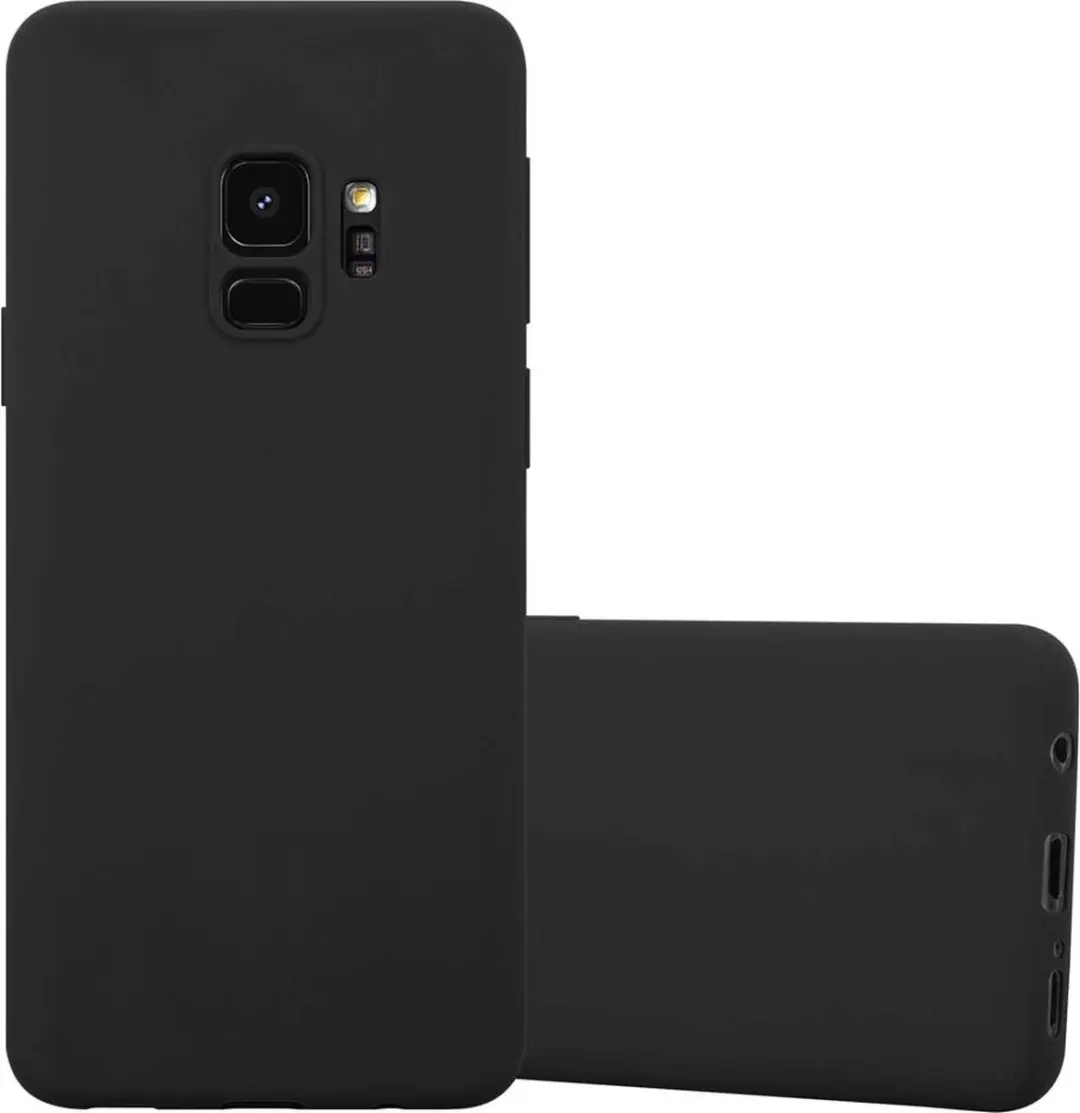 Cadorabo Hoesje geschikt voor Samsung Galaxy S9 in CANDY ZWART