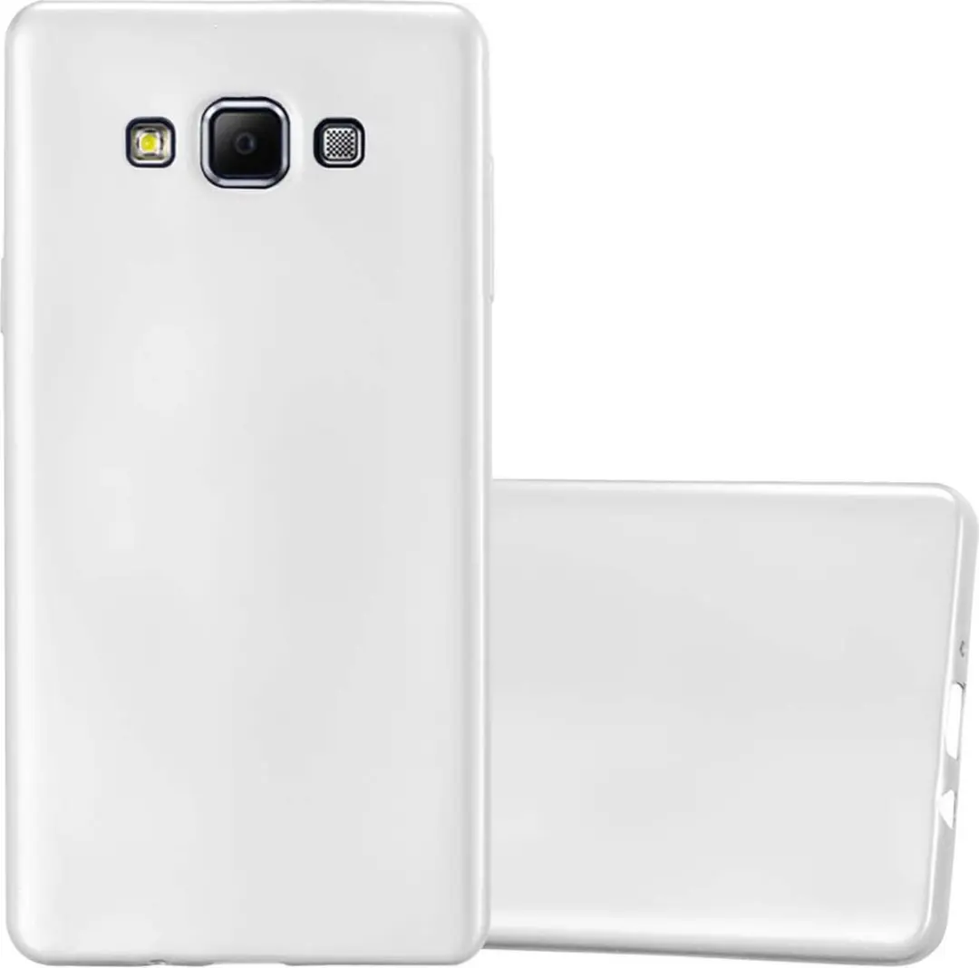 Cadorabo Hoesje geschikt voor Samsung Galaxy A7 2015 in METALLIC ZILVER