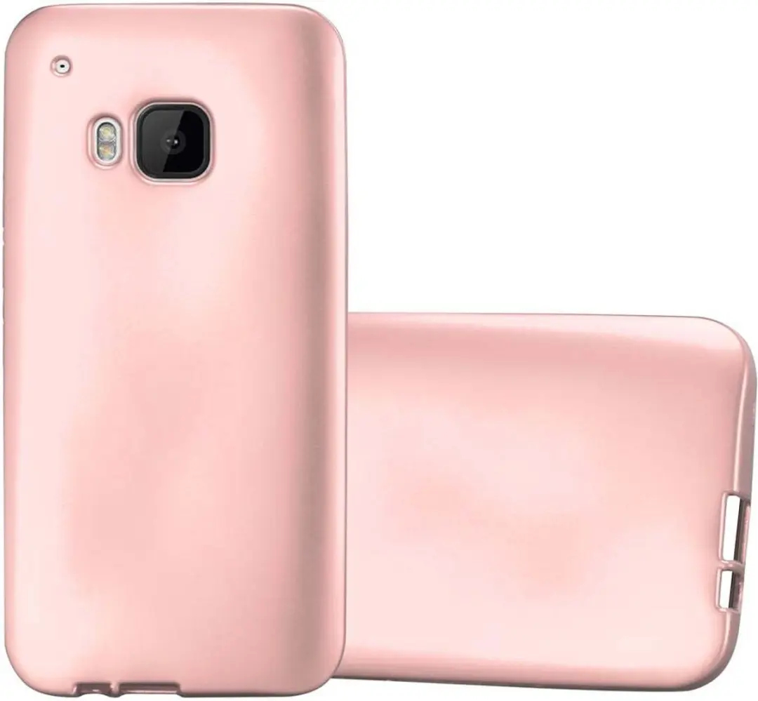 Cadorabo Hoesje geschikt voor HTC ONE M9 in METALLIC ROSE GOUD