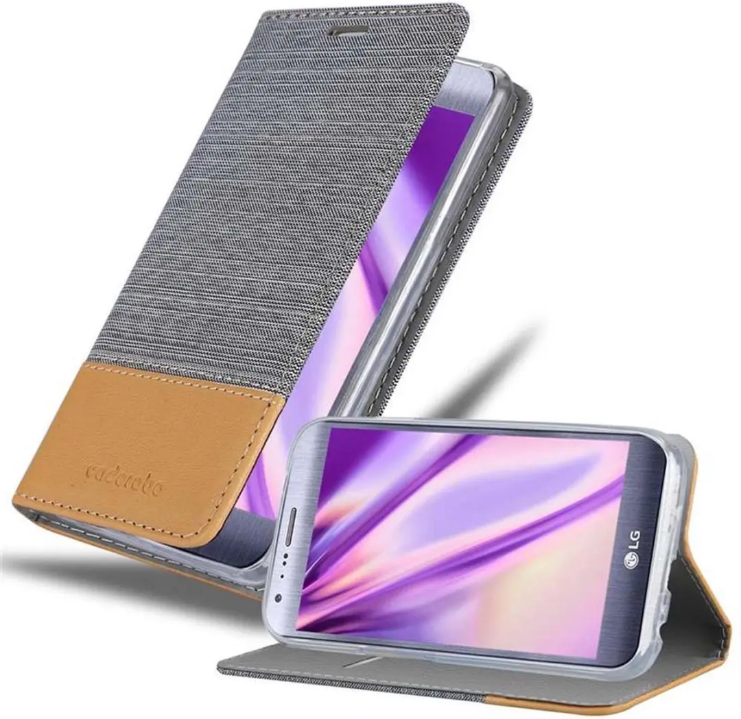 Cadorabo Hoesje geschikt voor LG X CAM in LICHTGRIJS BRUIN