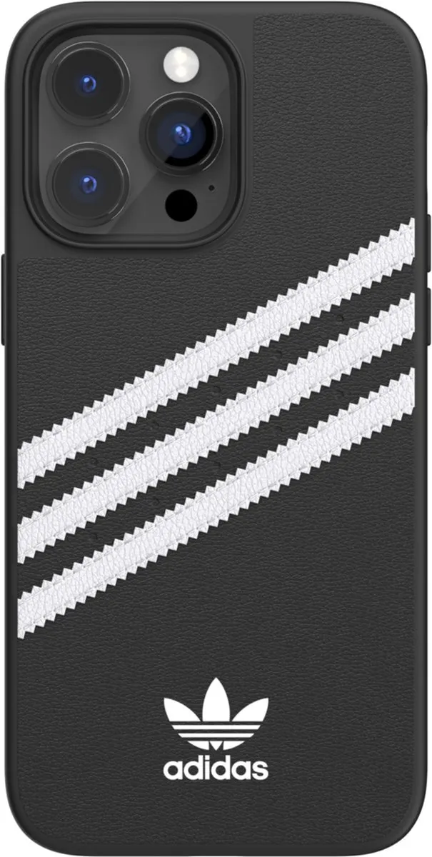 Adidas Moulded Case PU Hoesje iPhone 14 Pro Max - Zwart