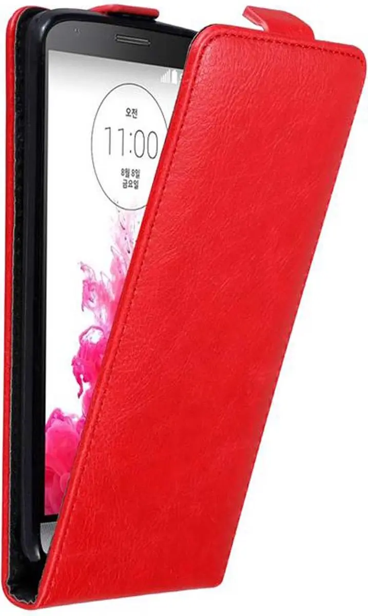 Cadorabo Hoesje geschikt voor LG G3 in APPEL ROOD