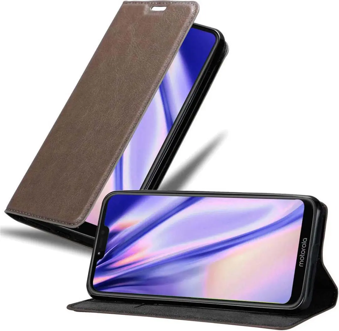 Cadorabo Hoesje geschikt voor Motorola MOTO G7 POWER in KOFFIE BRUIN