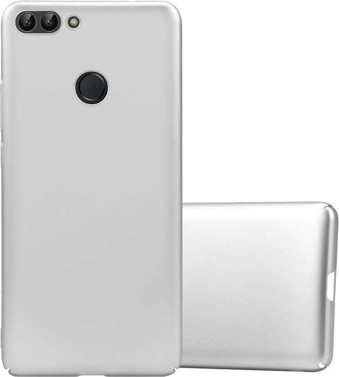 Cadorabo Hoesje geschikt voor Huawei P SMART 2018 / Enjoy 7S in METAAL ZILVER