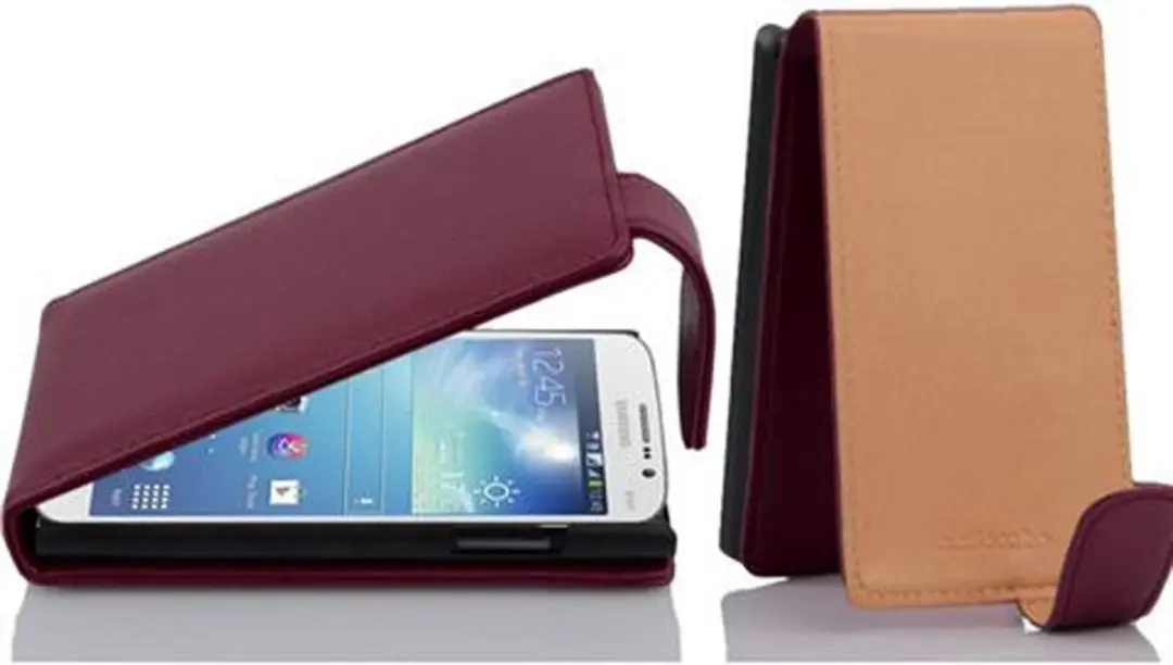 Cadorabo Hoesje geschikt voor Samsung Galaxy MEGA 5.8 in BORDEAUX PAARS