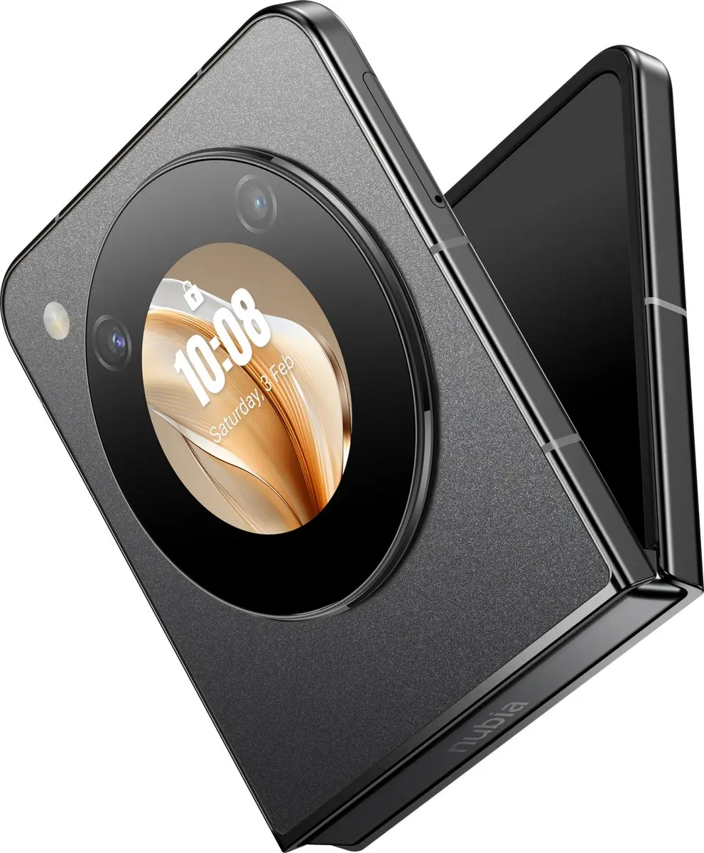 ZTE Nubia Flip NX724J/BK 5G Smartphone - Zwart - afbeelding 2 van 6