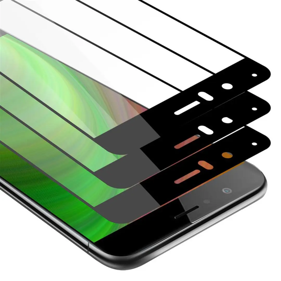 Cadorabo 3x Screenprotector geschikt voor Honor V8 Volledig scherm pantserfolie