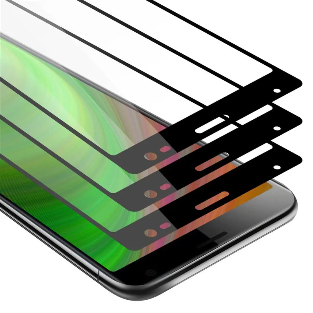 Cadorabo 3x Screenprotector geschikt voor Sony Xperia 10 PLUS Volledig scherm pa