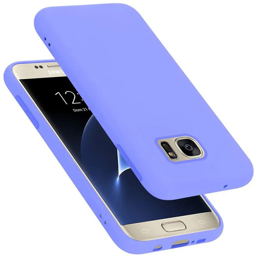 Cadorabo Hoesje geschikt voor Samsung Galaxy S7 in LIQUID LICHT PAARS