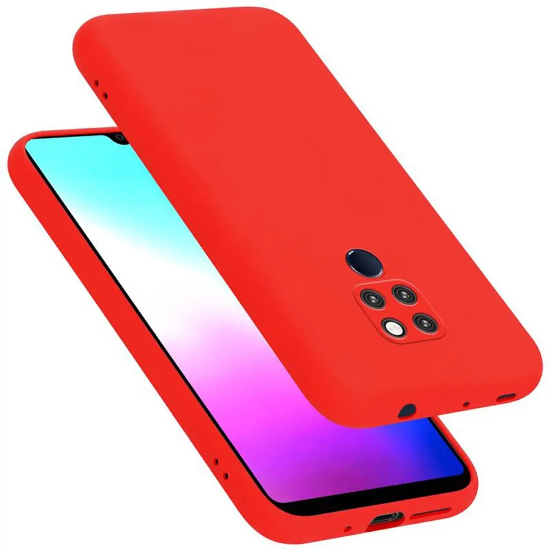 Cadorabo Hoesje geschikt voor Huawei MATE 20 in LIQUID ROOD
