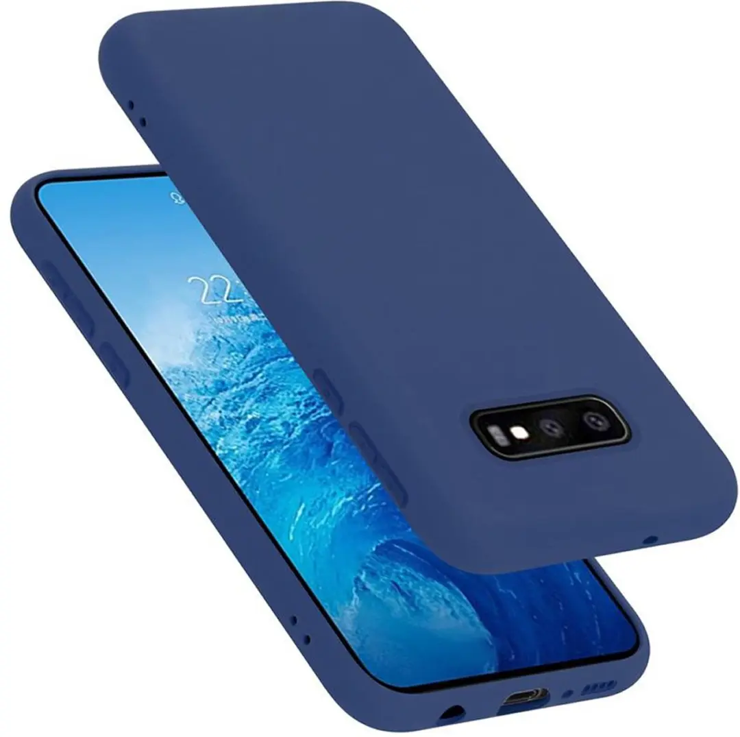 Cadorabo Hoesje geschikt voor Samsung Galaxy S10e in LIQUID BLAUW
