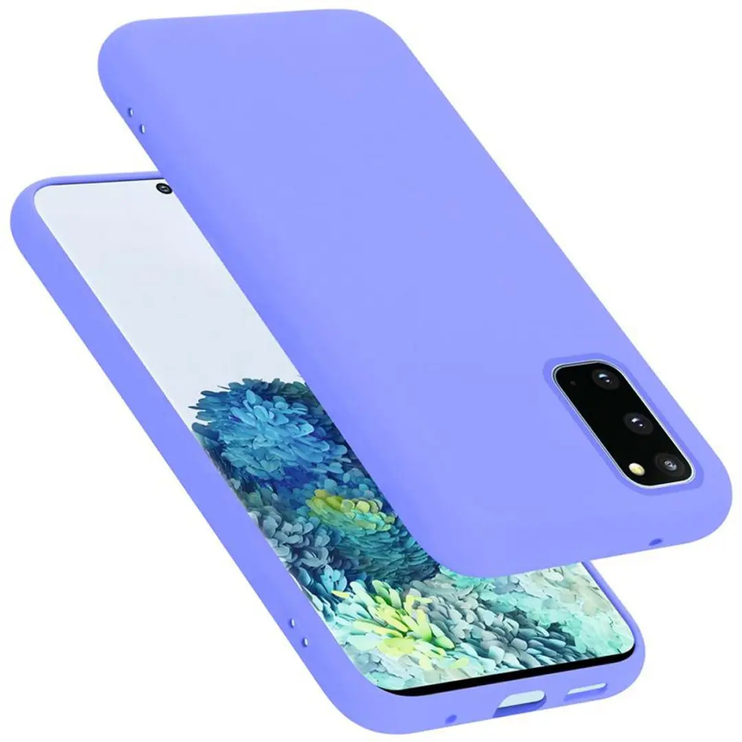 Cadorabo Hoesje geschikt voor Samsung Galaxy S20 in LIQUID LICHT PAARS