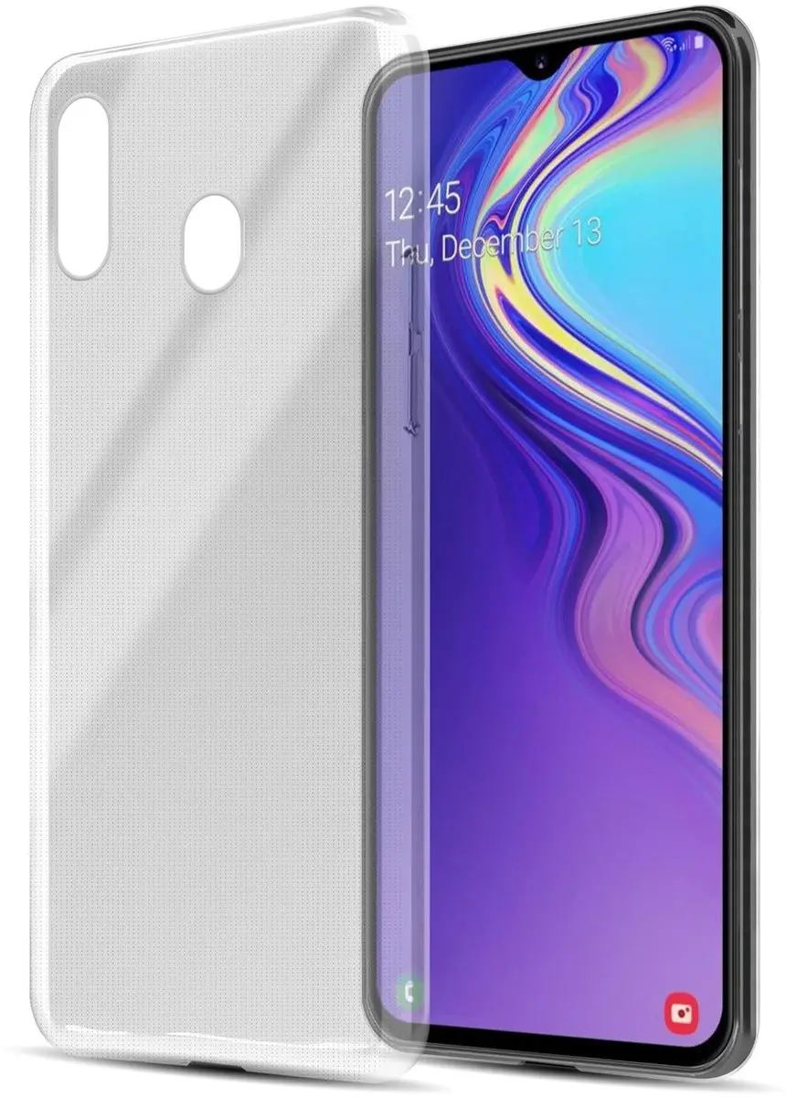Cadorabo Hoesje geschikt voor Samsung Galaxy M30 / A40s in VOLLEDIG TRANSPARANT