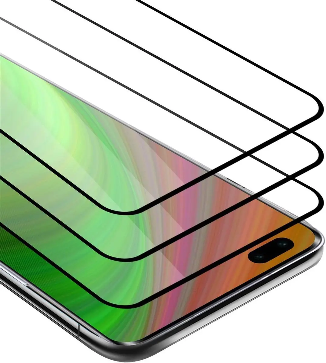 Cadorabo 3x Screenprotector geschikt voor Xiaomi RedMi K30 / K30i 5G Volledig sc