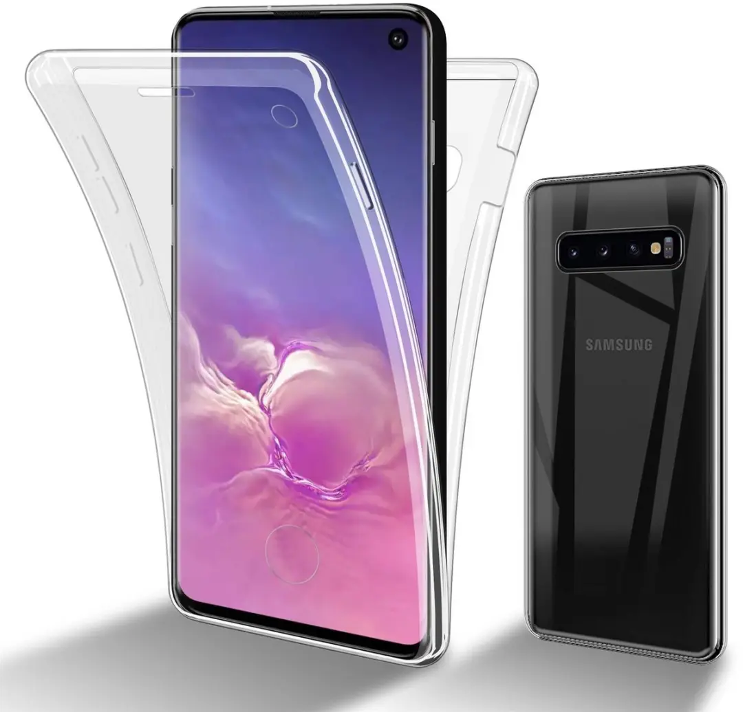 Cadorabo Hoesje geschikt voor Samsung Galaxy S10 4G in TRANSPARANT