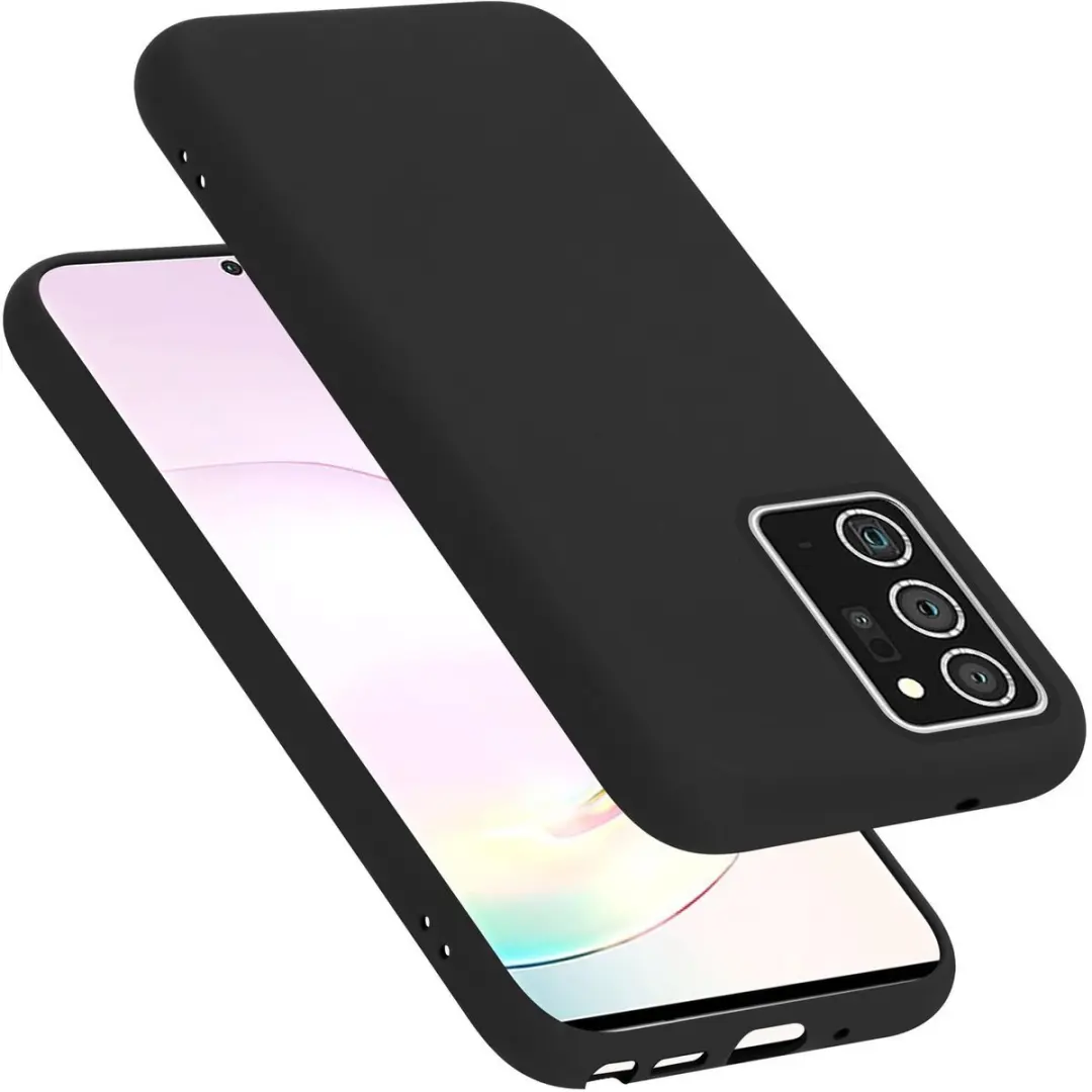 Cadorabo Hoesje geschikt voor Samsung Galaxy NOTE 20 PLUS in LIQUID ZWART