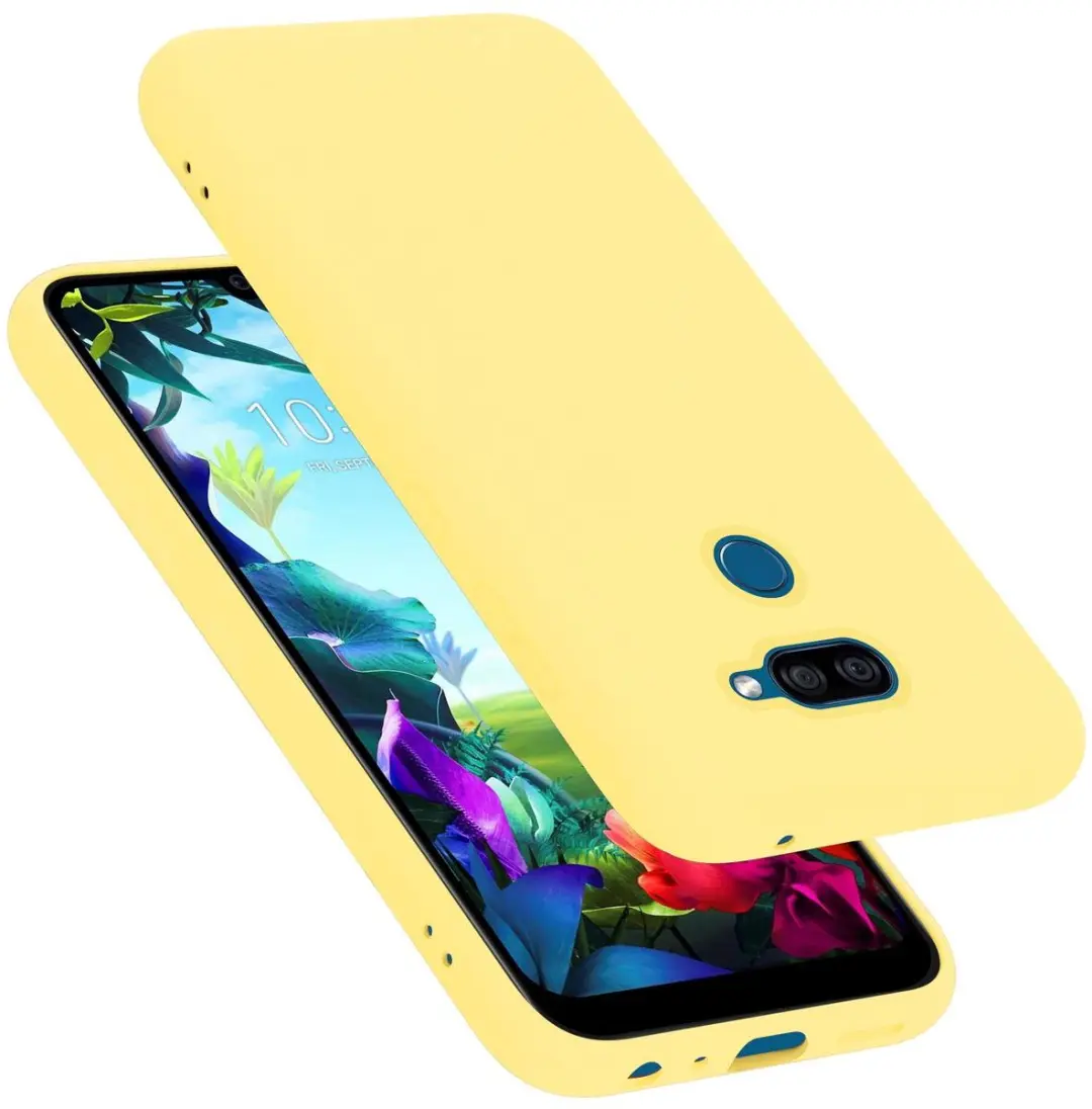 Cadorabo Hoesje geschikt voor LG K40S in LIQUID GEEL